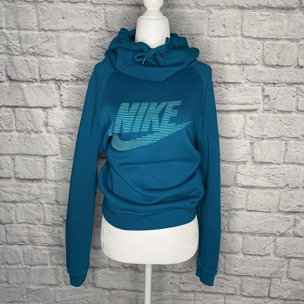 Nike Blue/ Teal Hoodie Sweatshirt